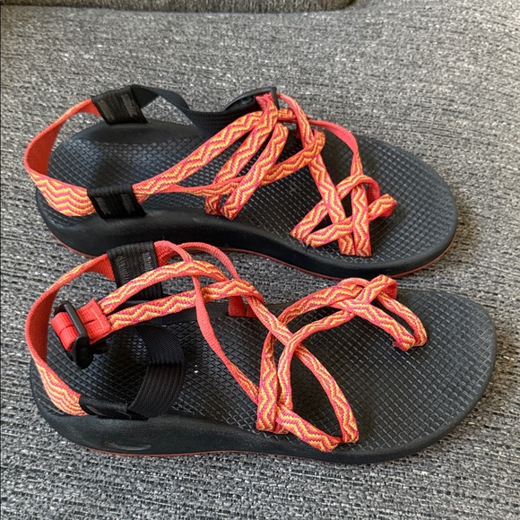 Chaco Shoes - Chaco Red and Orange Women's Sandals
